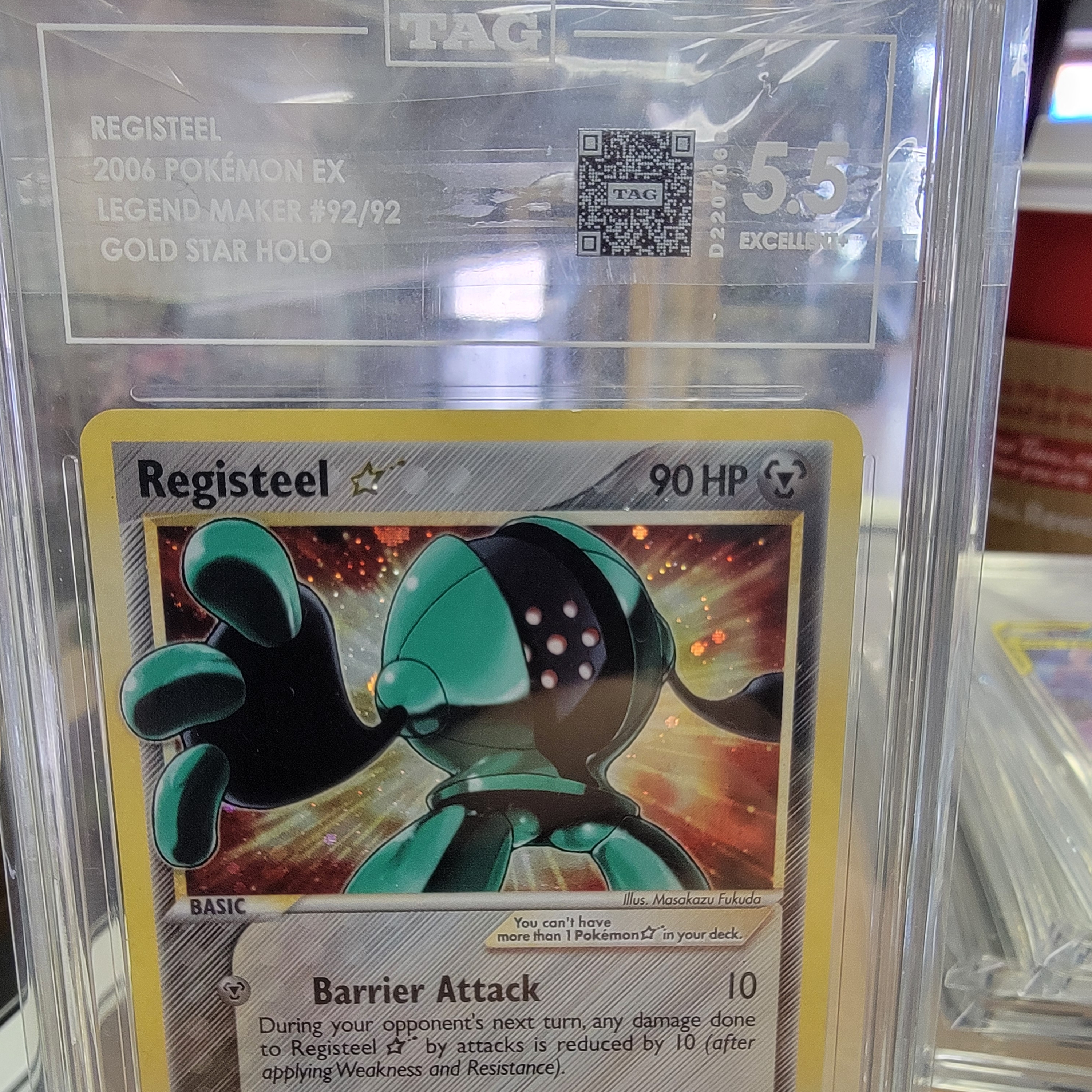 Tag 5.5 Registeel Gold Star Graded Card