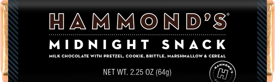 Hammond's Midnight Snack Mixed Chocolate Bar 2.25 oz 12 ct