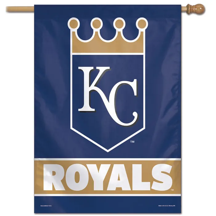 Kansas City Royals Wordmark Vertical House Flag 28x40"