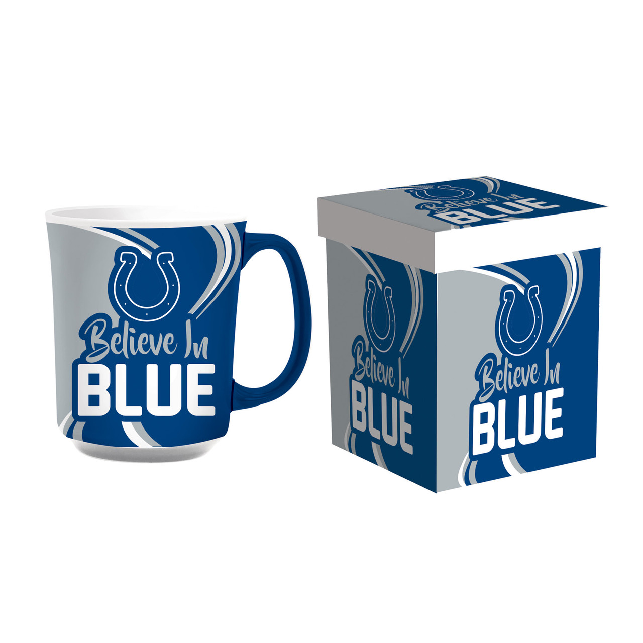 Indianapolis Colts Ceramic Coffee Mug with Matching Box 14oz