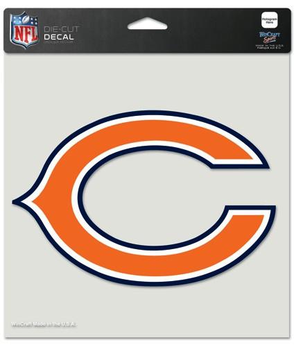 Chicago Bears Perfect Cut Decal 8x8"