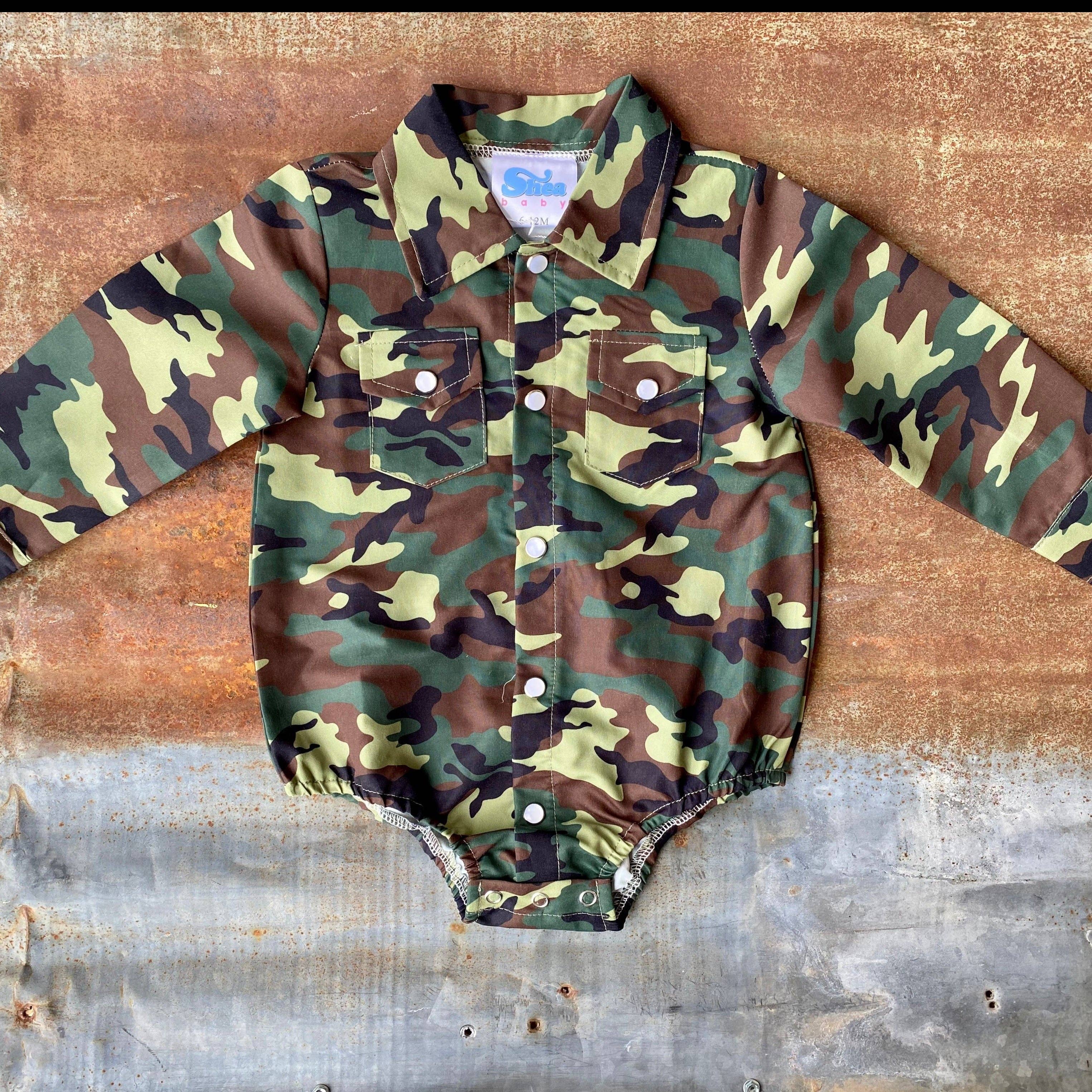 Camo Pearl Snap L/S