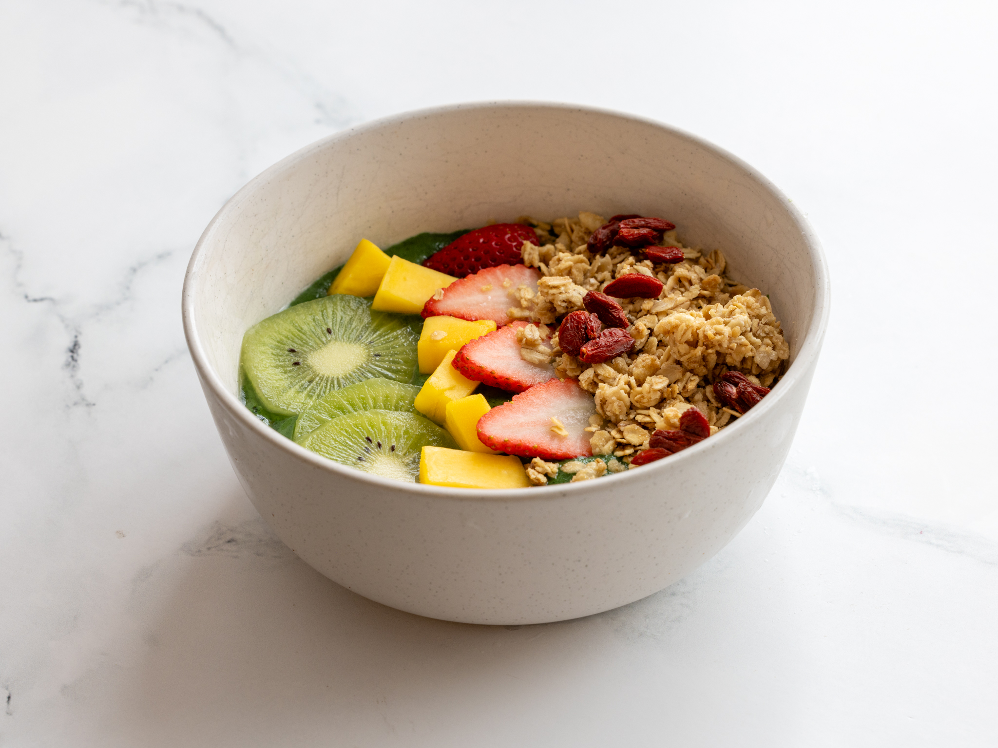 Greens and Mango Smoothie Bowl