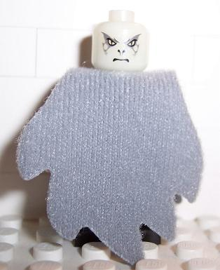 Hp069c Lord Voldemort - Glow In Dark Opaque Head, Light Bluish Gray Dementor Style Cape
