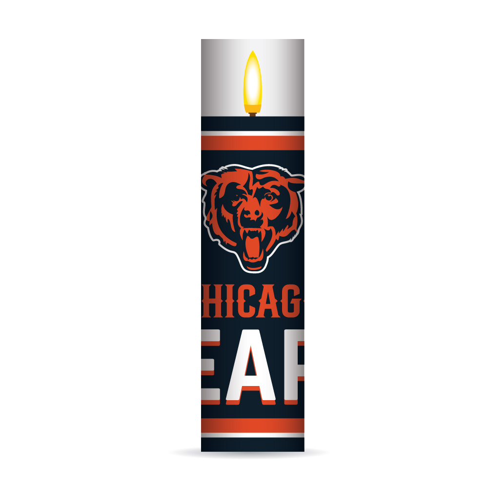 Chicago Bears Electronic Candle