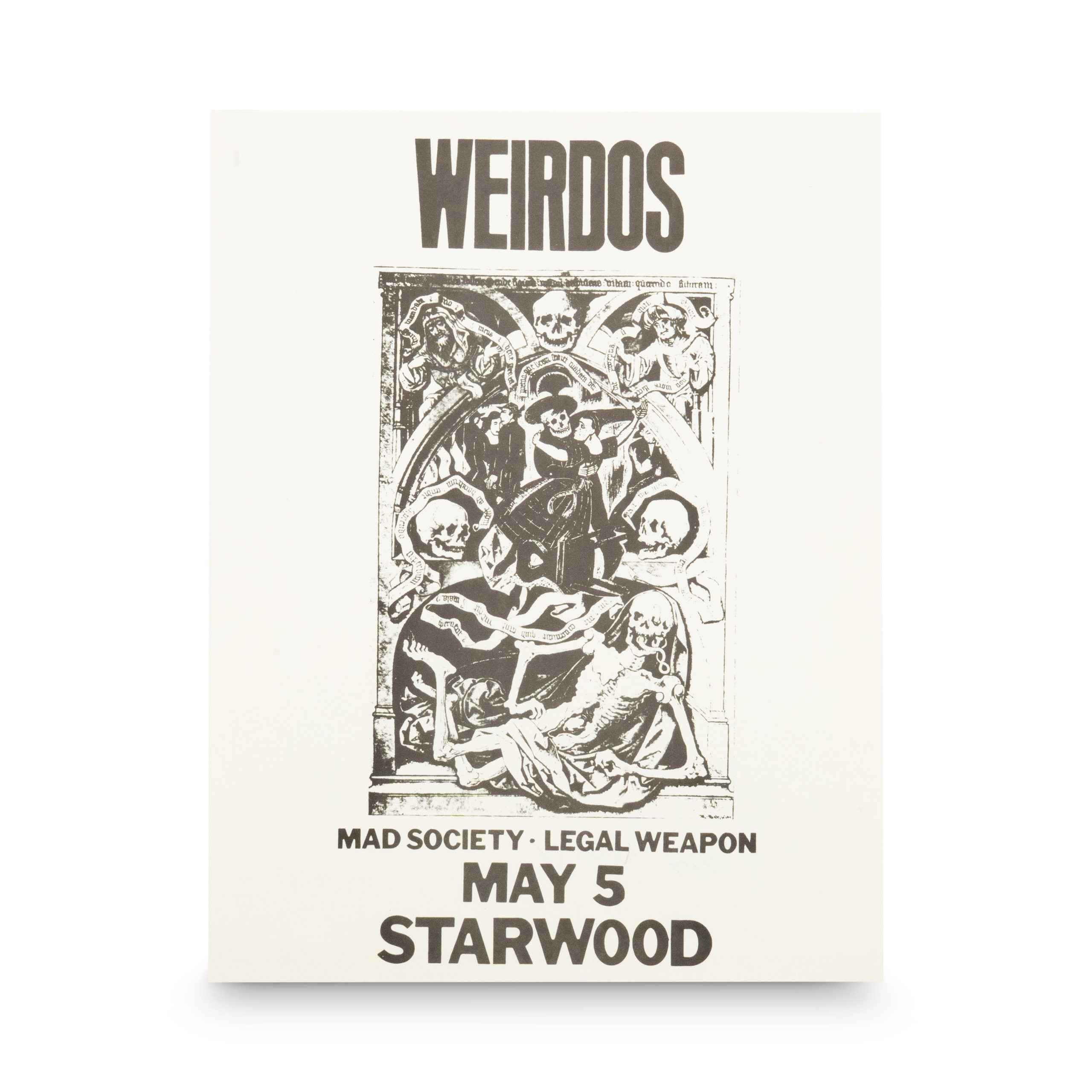 Weirdos -- 1980 Starwood [Handbill]