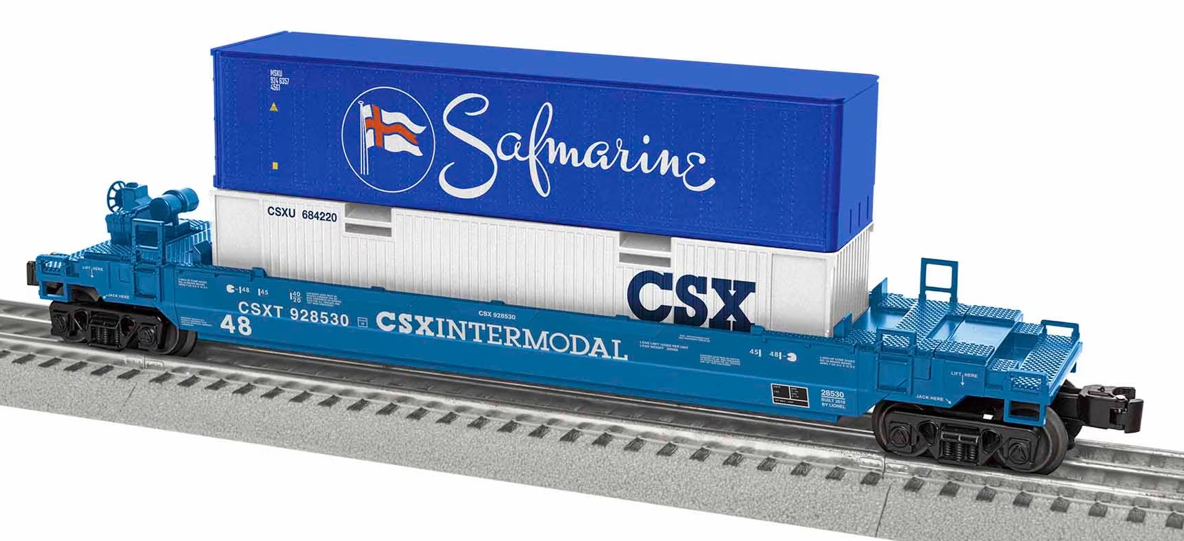 Lionel 10928530 CSX Maxi Stack, O Scale