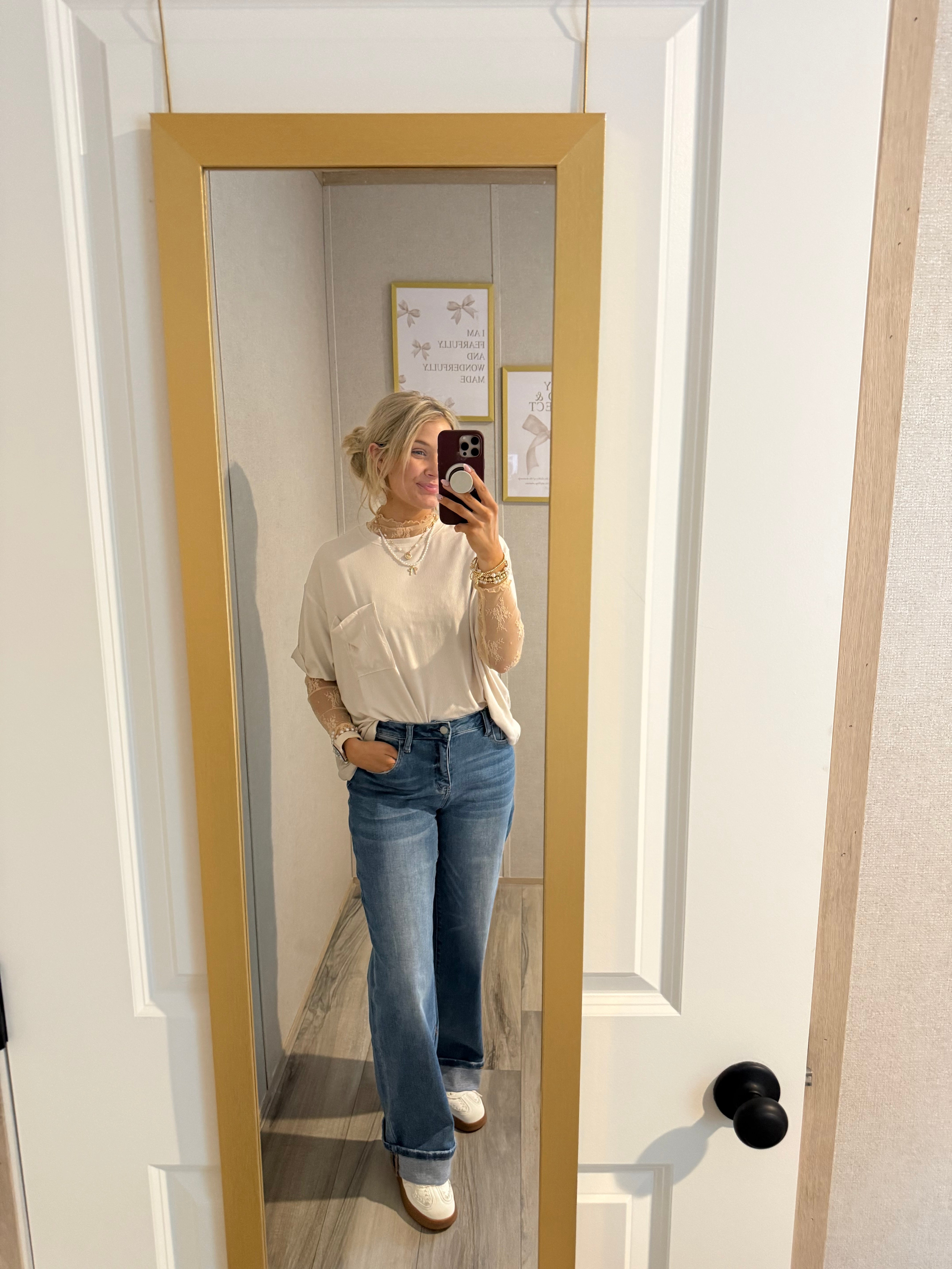 Ribbed Oversized Zenana Pocket T