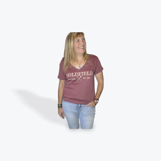 Gldfld AZ Pick Ax/Shov-Maroon