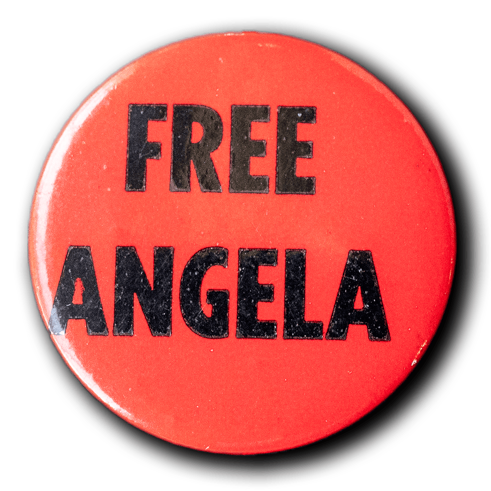 Angela Davis -- Free Angela Davis [Pinback]