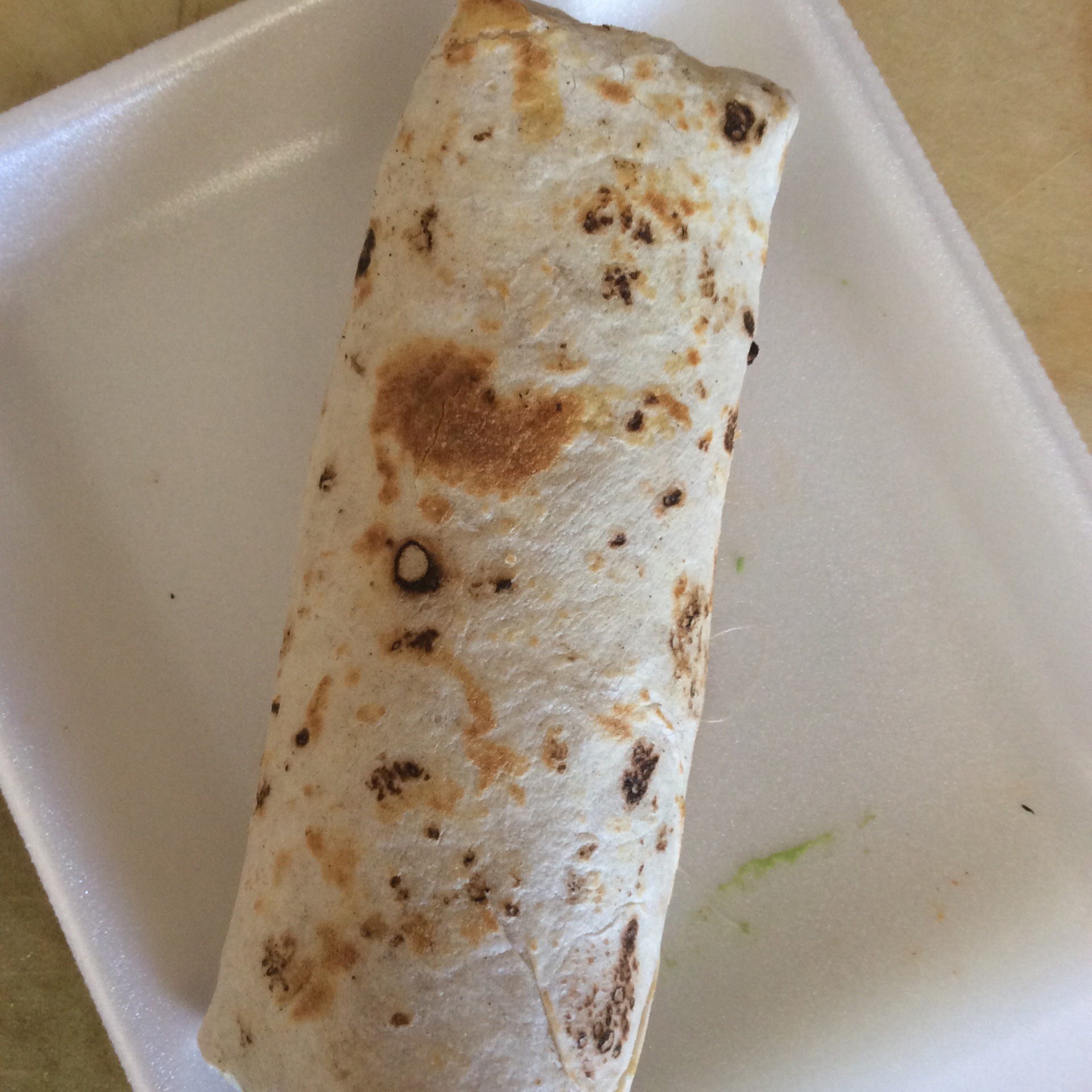 Burrito Chico de Pollo - Small Chicken Burrito from Tacos del Valle