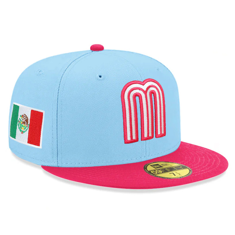 Mexico 2026 Light Blue/Pink New Era 59FIFTY Fitted Hat