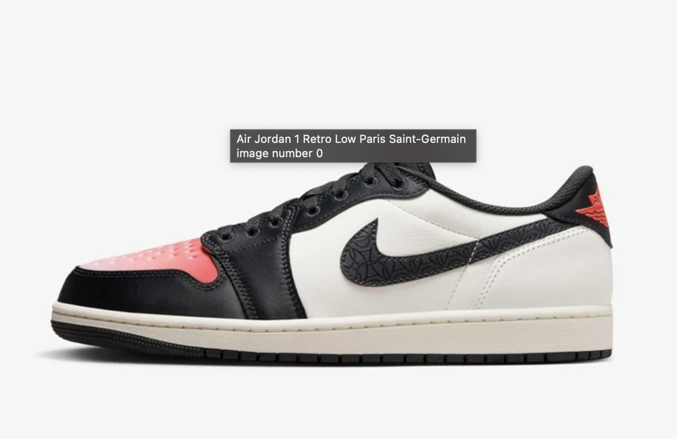 PSG x Air Jordan 1 Low OG. size 9.5 (new)