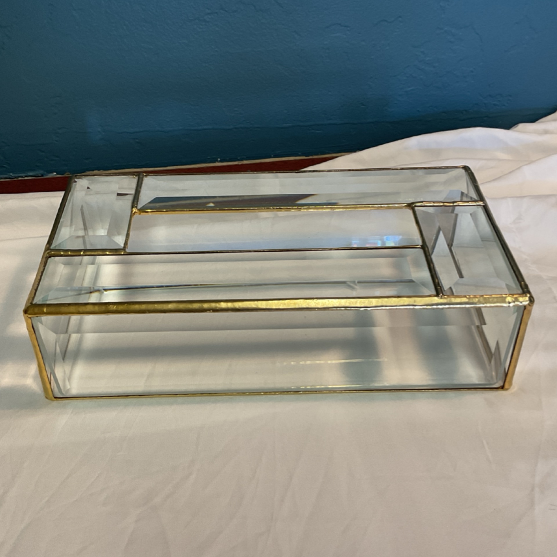 Glass Rectangle Tissue Box