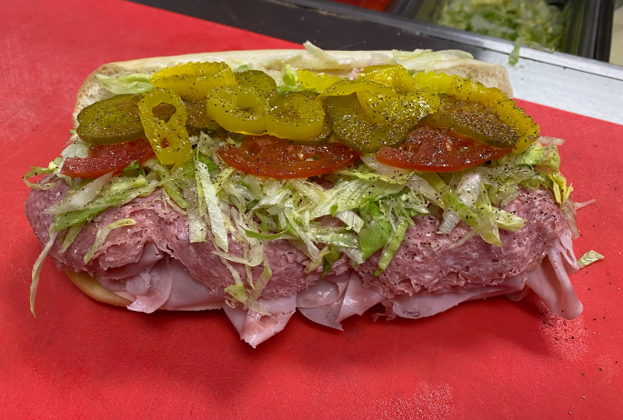 Ham and salami Italian sub sandwich — Town Hero Subs, Palm Beach FL