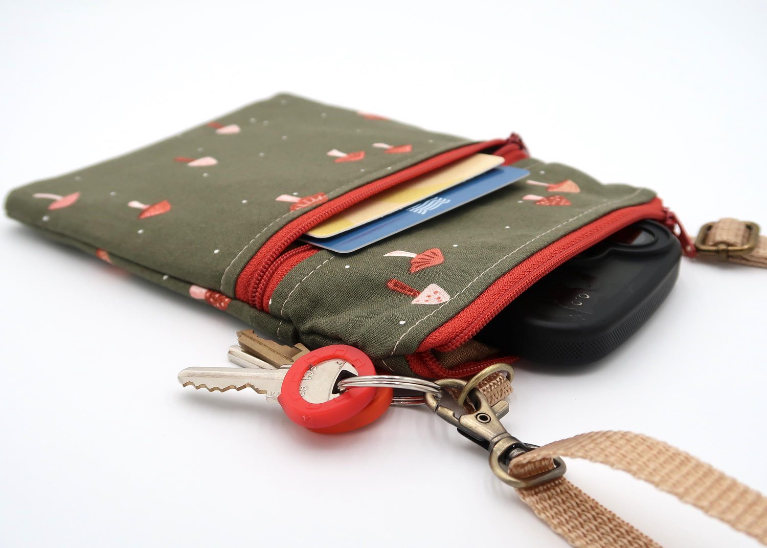 Small Crossbody Bag – Darling Mushrooms, photo 3 of 7