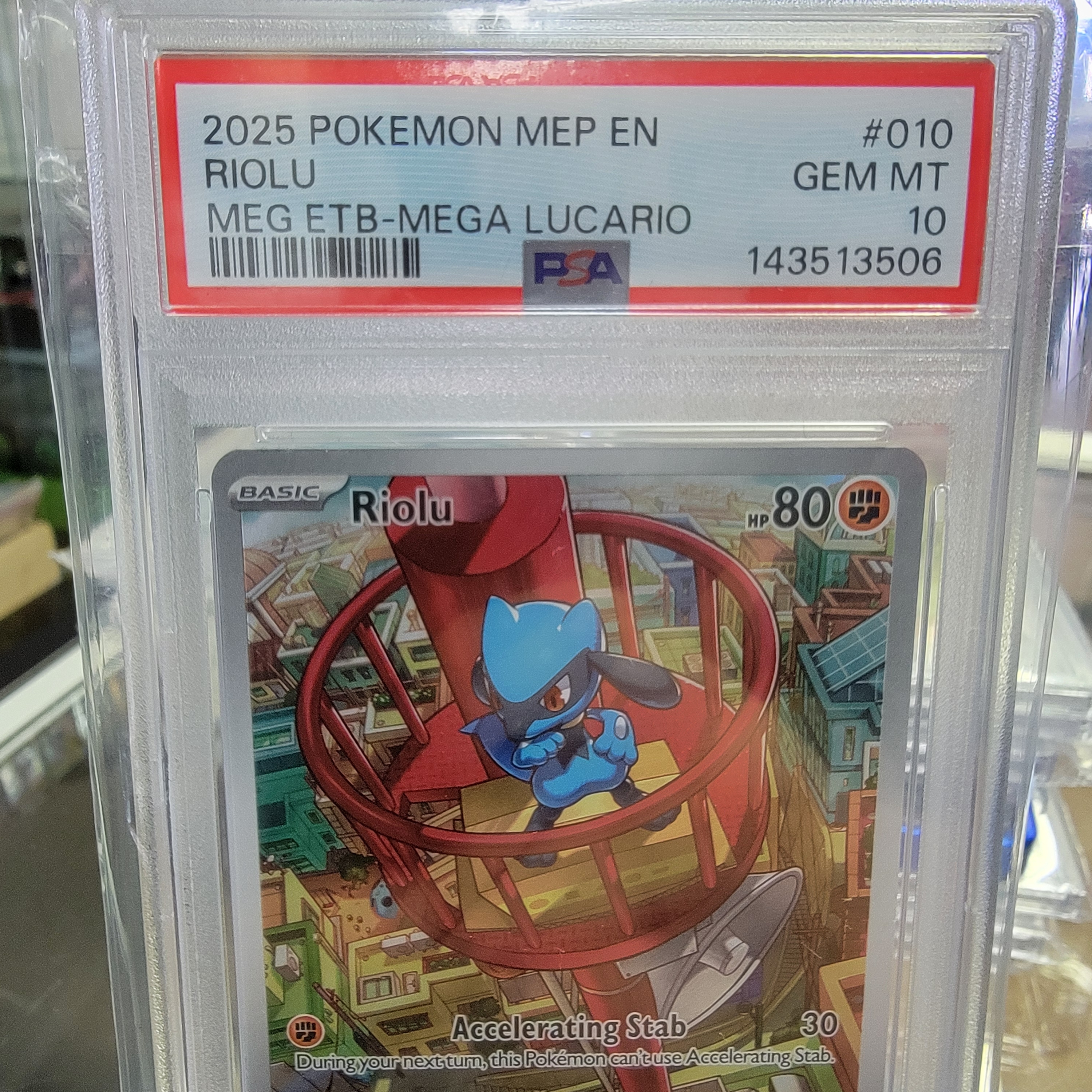 Psa 10 Riolu Promo IR Graded Card