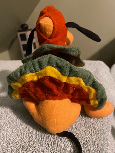 Disney Store Mini Bean Bag 8" Turkey (Pluto) Stuff Animal Plush
