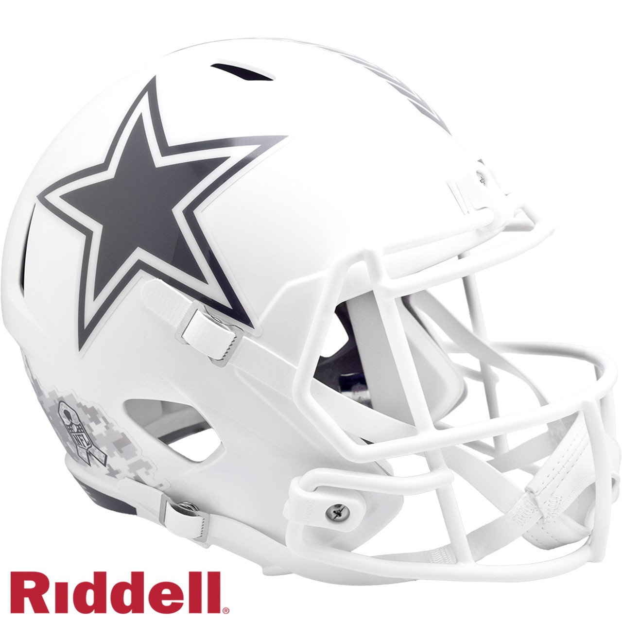 Dallas Cowboys 2024 Salute Salute to Service Full Size Speed Helmet