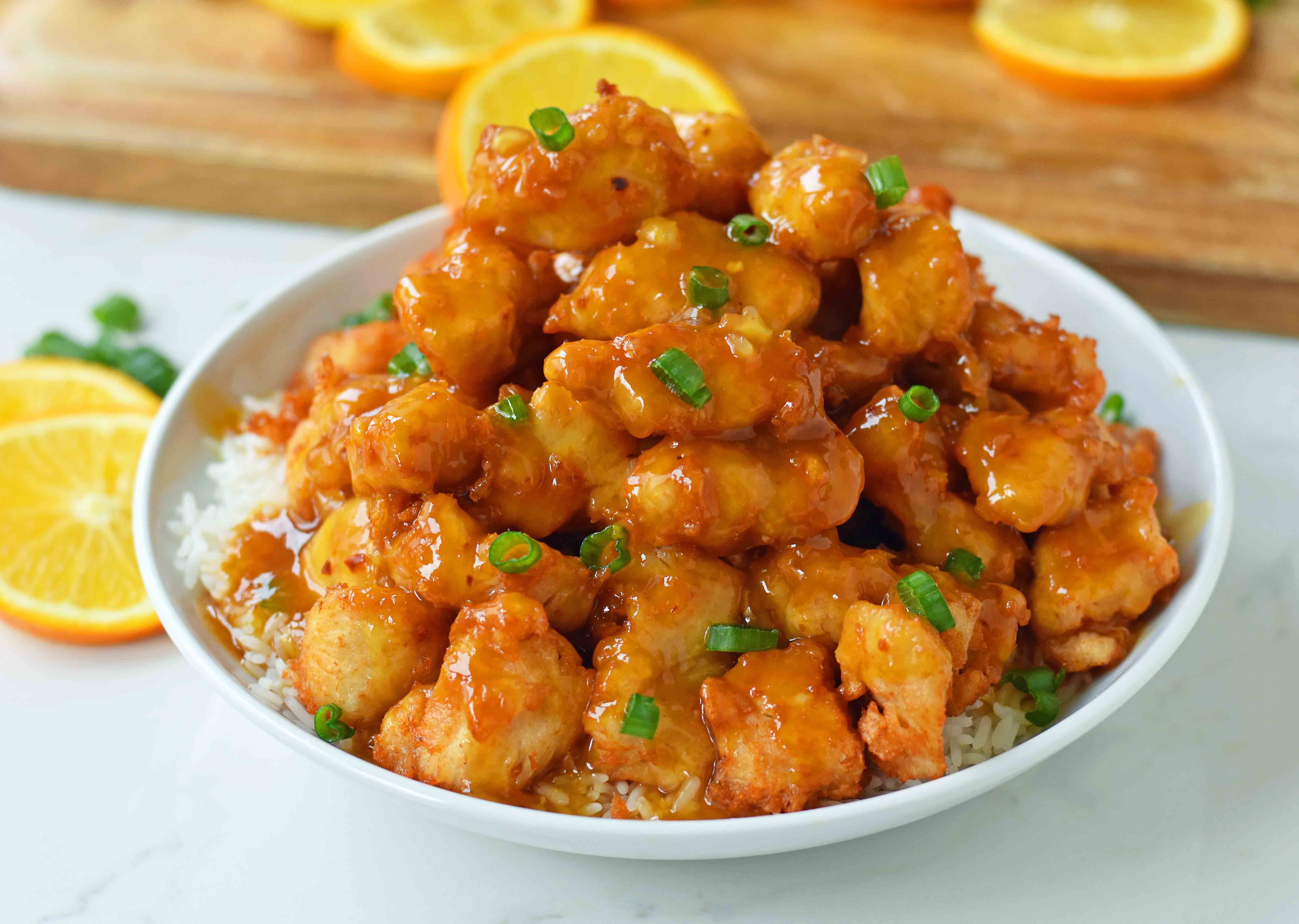 Orange chicken at Hibachi and Pho (inside Assi Plaza food court ) in Suwanee, GA 30024-2072 | YourMenu® Online Ordering