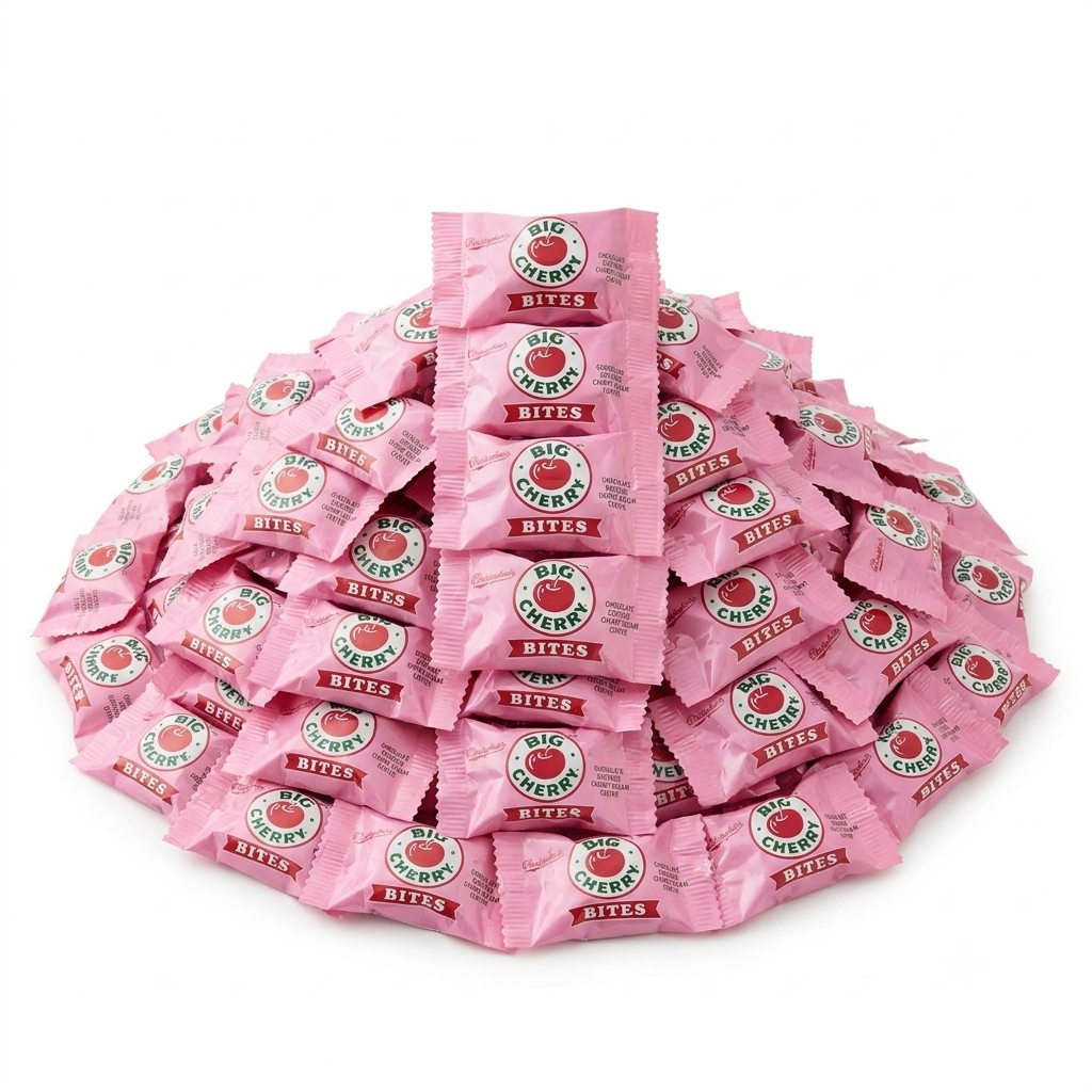 Big Cherry Bites Chocolate Covered  Cherry Cream Center 5lb