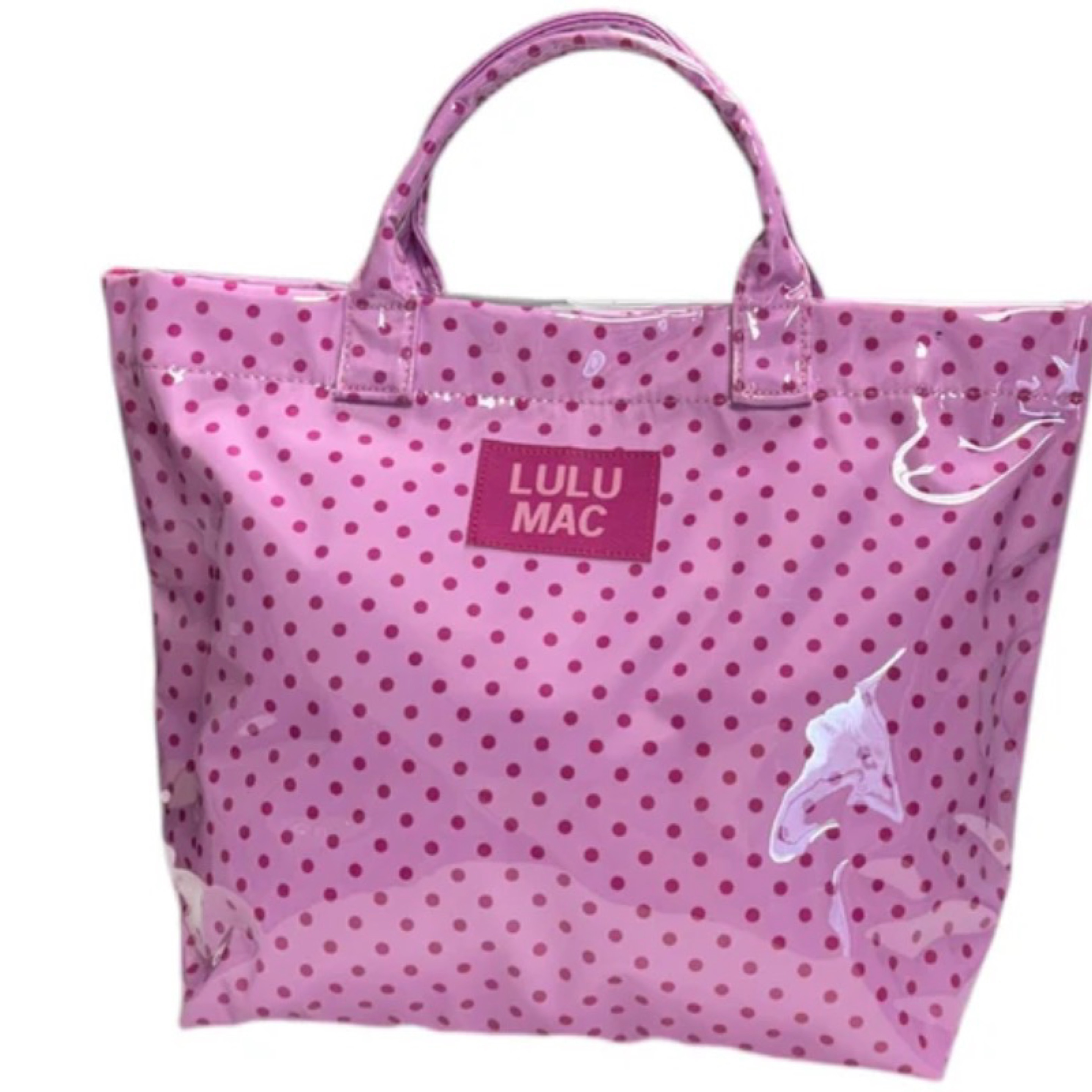 LuLuMac polka dot tote pink — Bama Tan boutique, Tuscaloosa AL