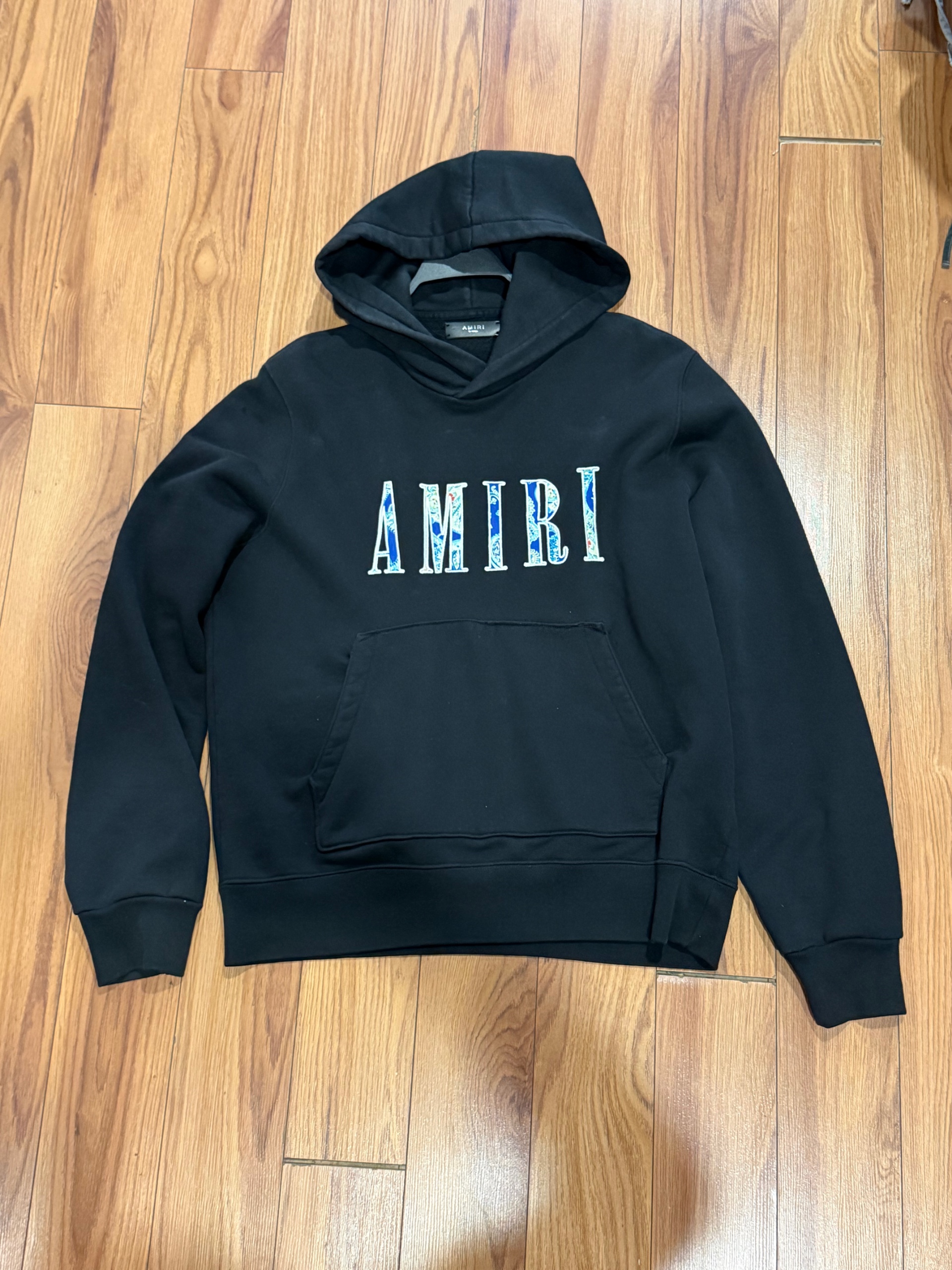 Amiri Paisley Core Logo Hoodie 'Black' ( USED )