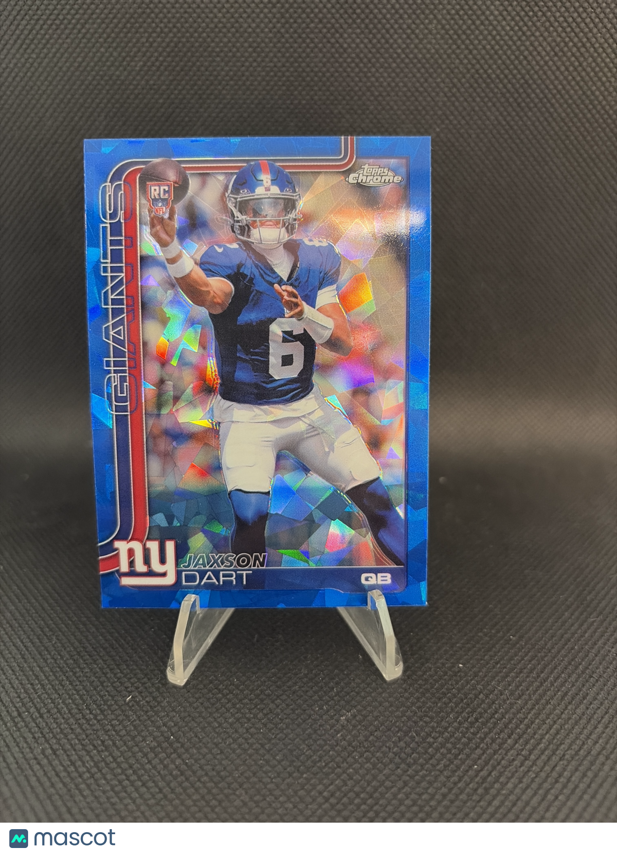 2025 Topps Chrome Blue Sapphire Football Jaxson Dart RC