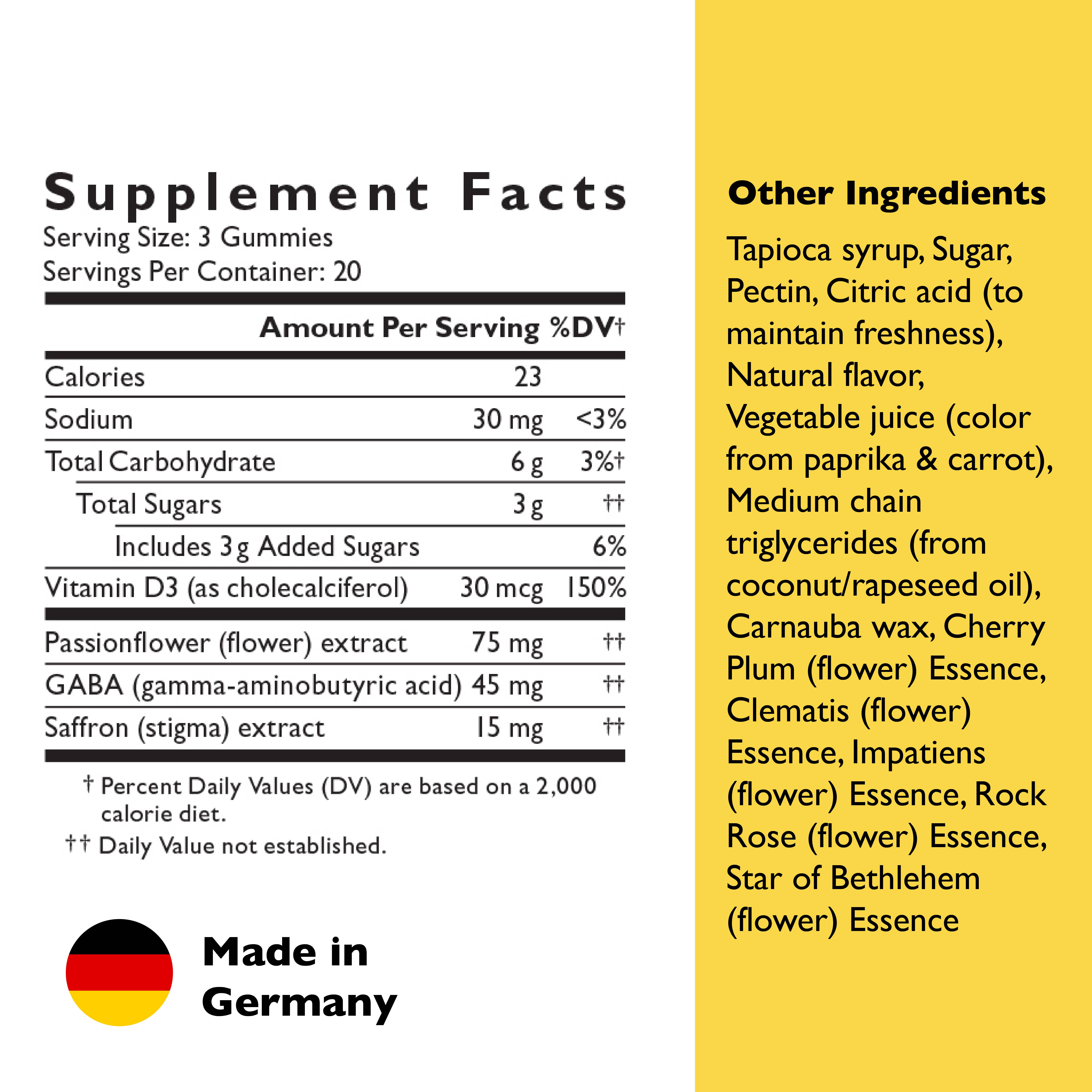 NEW Bach Rescue Plus Mood & Stress Support Gummy 60 Count