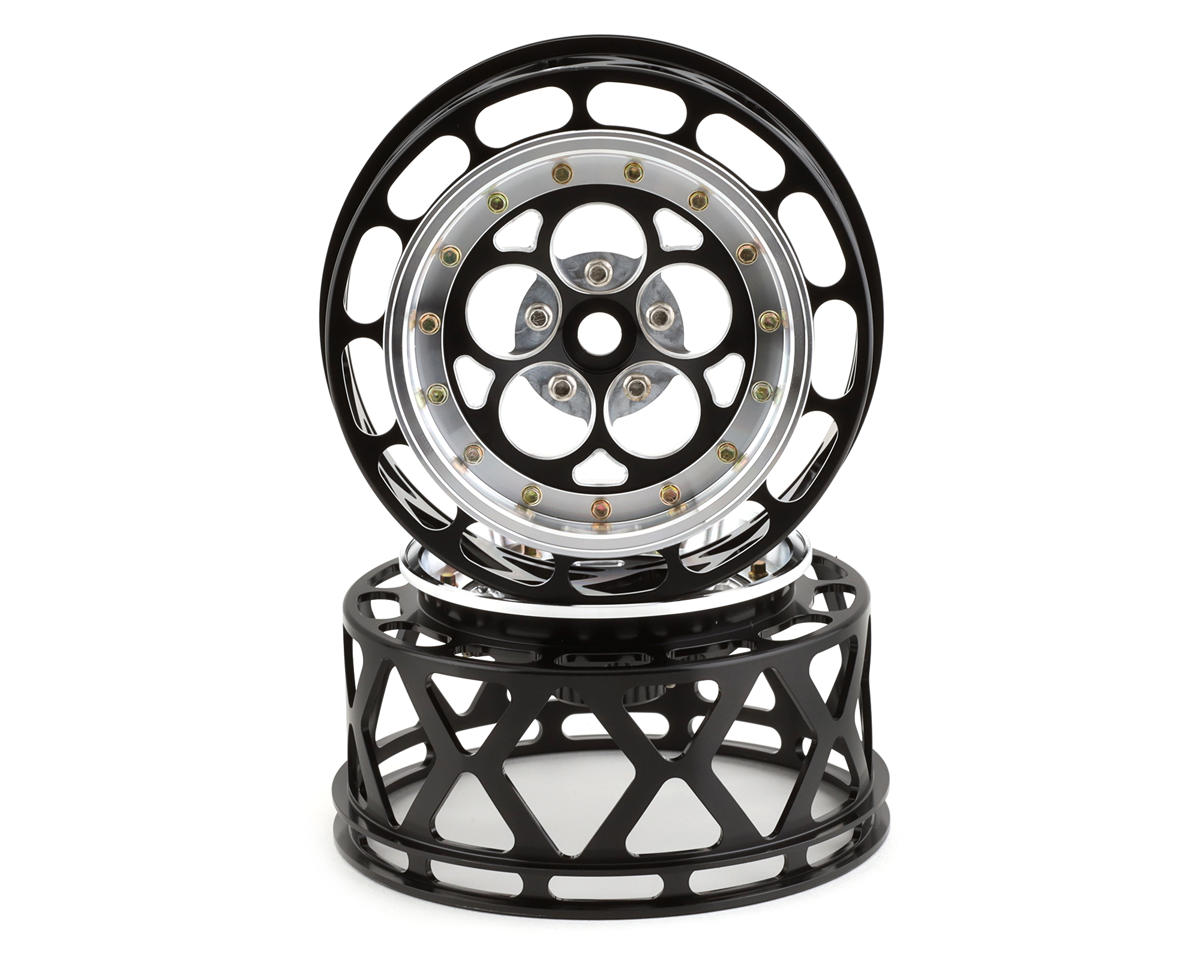 5 Hole Drag Rear 2.2"/3.0" One Piece Wheels (Black) SSD00551