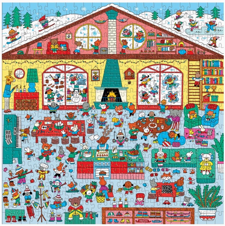 Winter Chalet Search & Find 500 Piece Puzzle