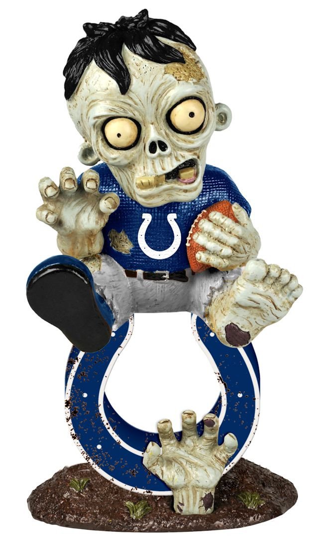 Indianapolis Colts On Logo Zombie Figurine