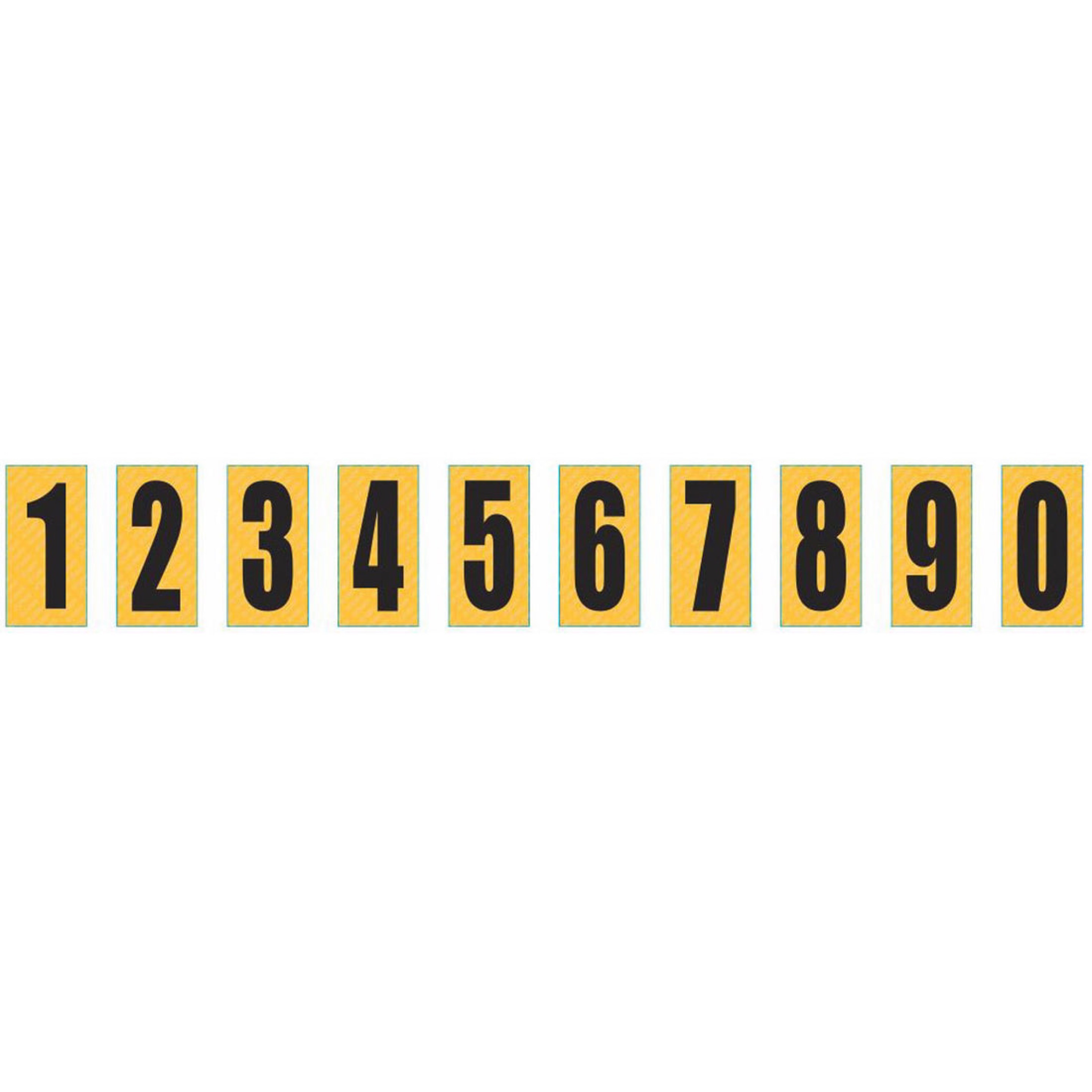 Number Senior Side Pod - Yellow/Black