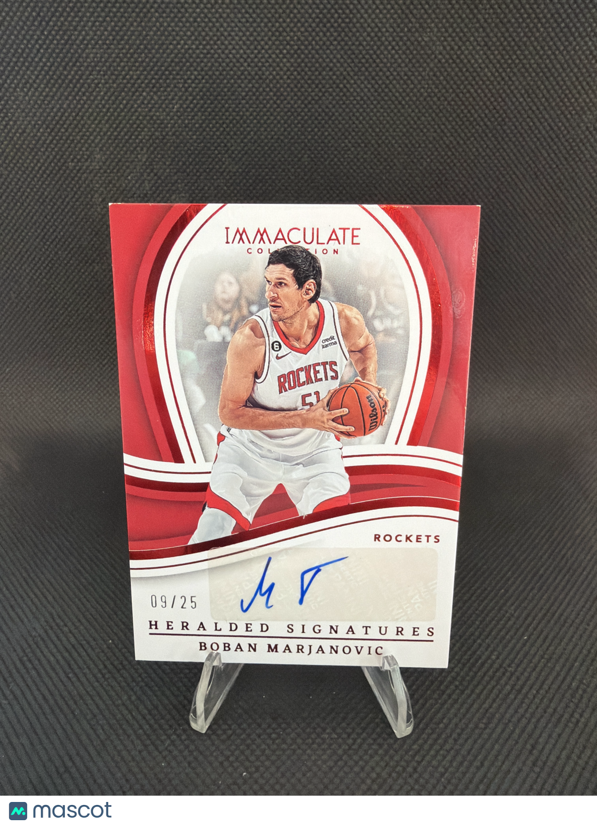 2022 Panini Immaculate Collection Heralded Signatures Boban Marjanovic Red /25