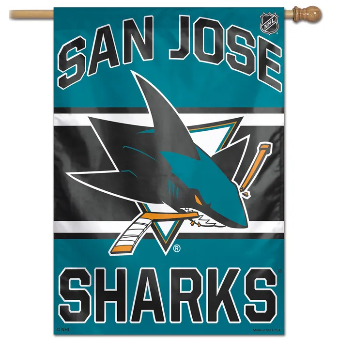 San Jose Sharks Vertical Banner 28x40"