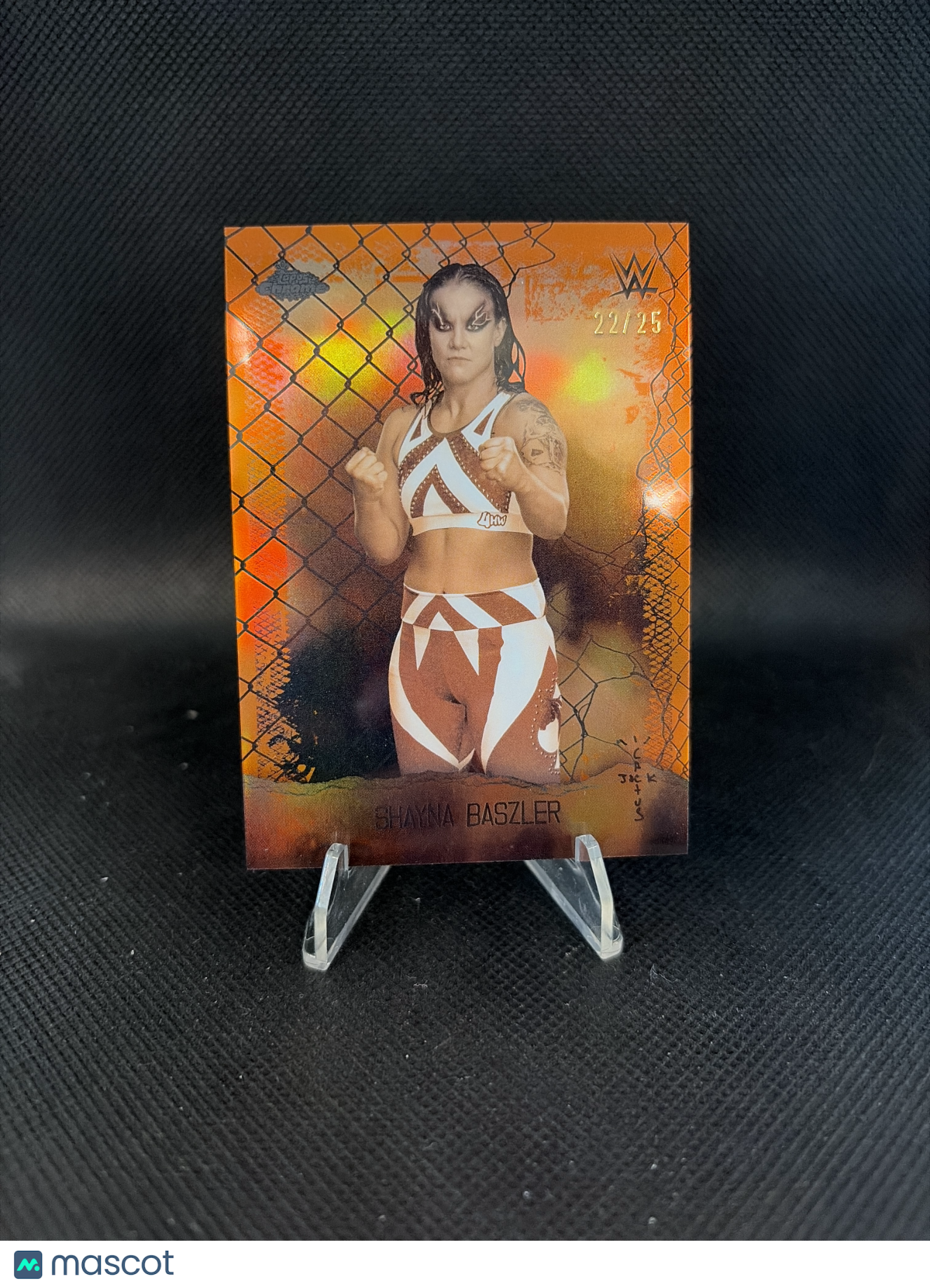 2025 Topps Chrome WWE Astro Knights Shayna Baszler Orange Refractor /25