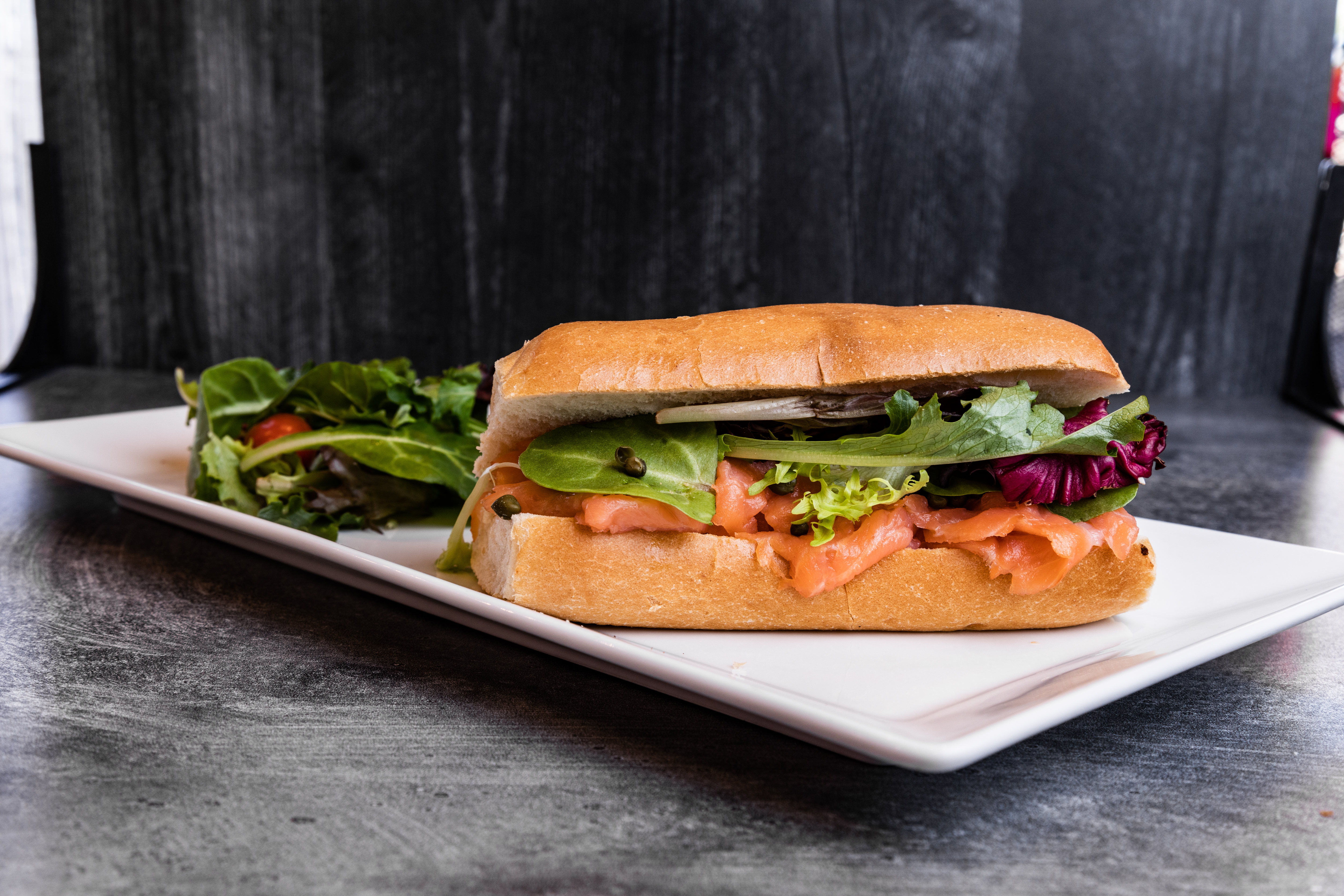 Smoked salmon Sandwich