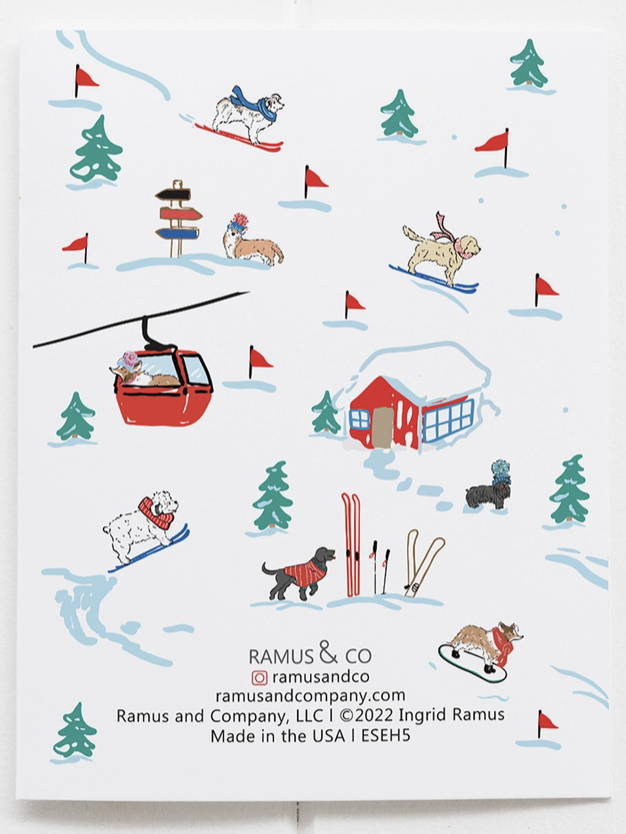 Ski Dogs Boxed Set Notecards