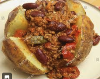 Jacket Potato with Chilli Con Carne