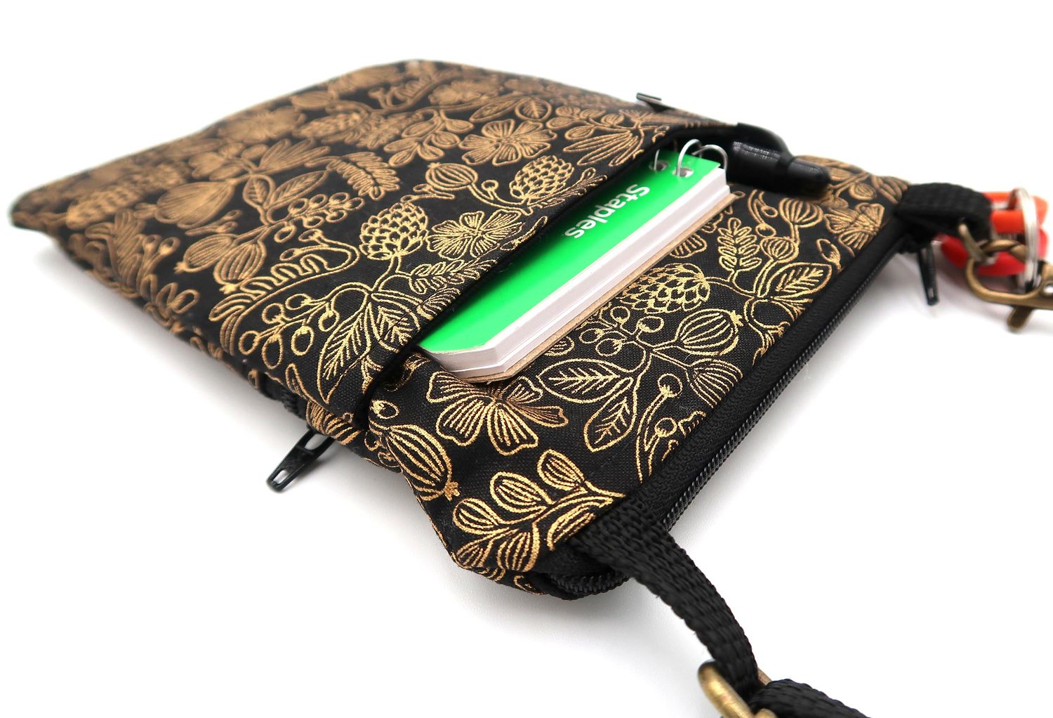 Small Crossbody Bag – Primavera Black & Gold, photo 5 of 5