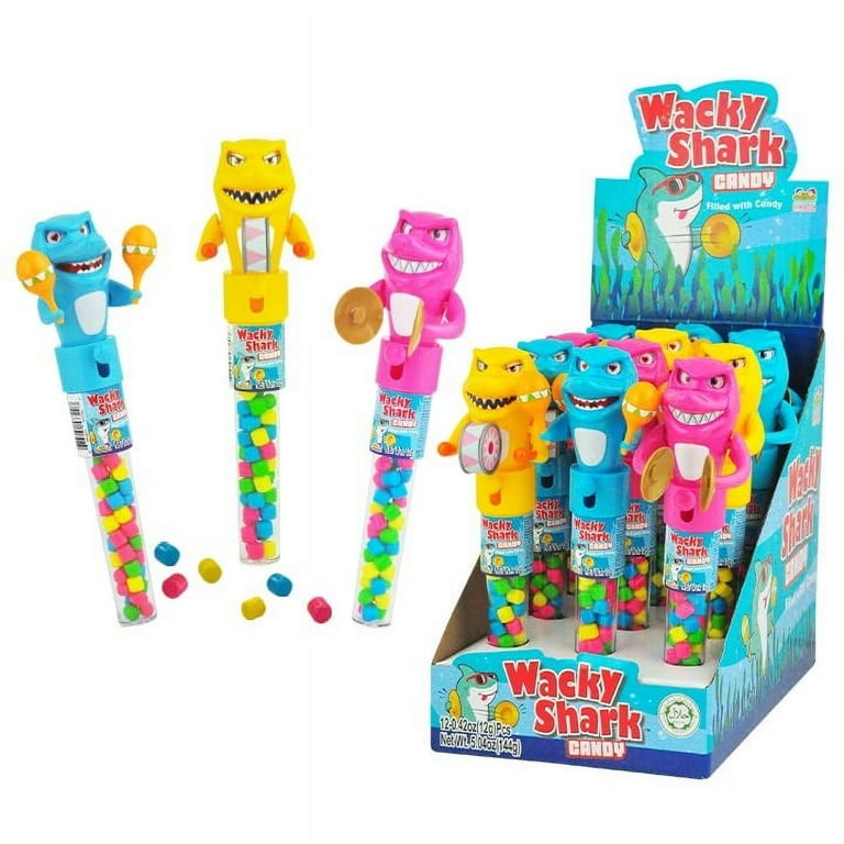 Kidsmania Wacky Shark Filled Candy 12 ct