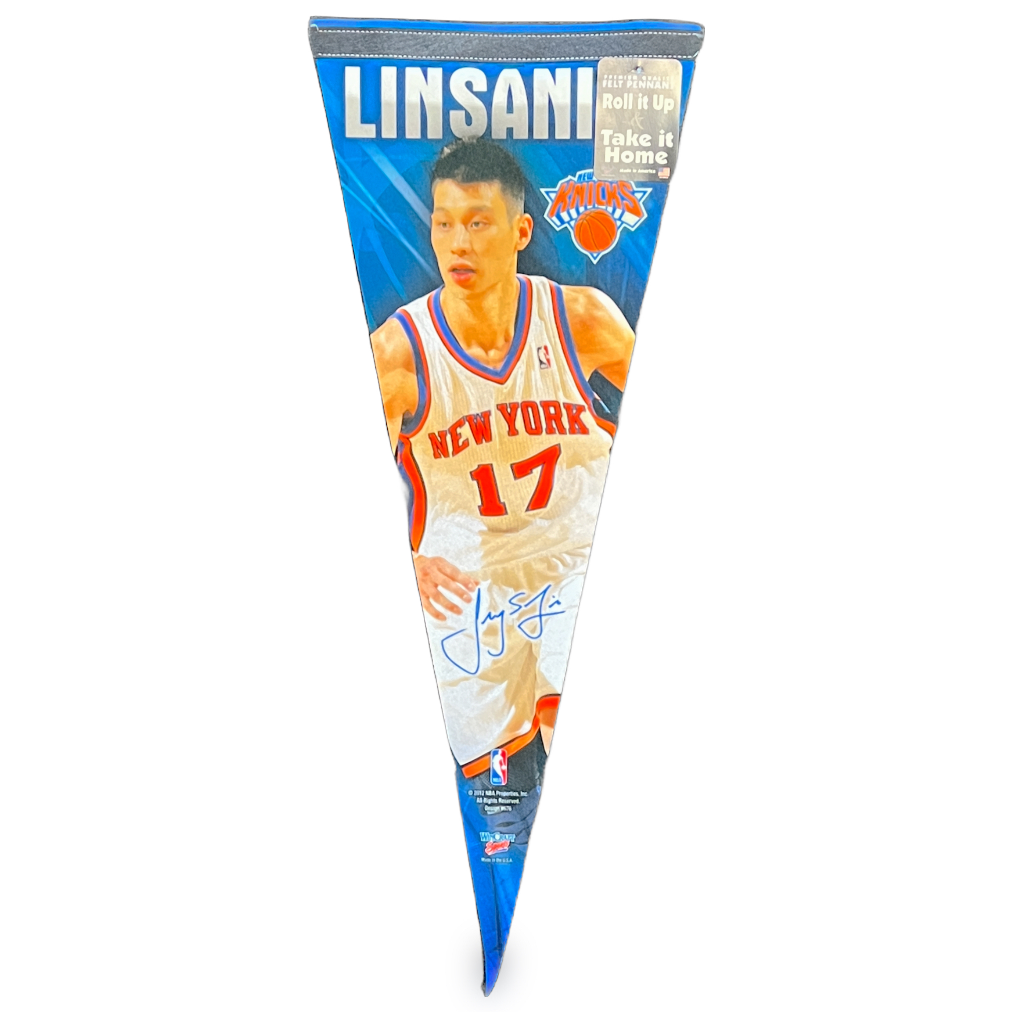 New York Knicks Jeremy Lin Premium Pennant 12x30"