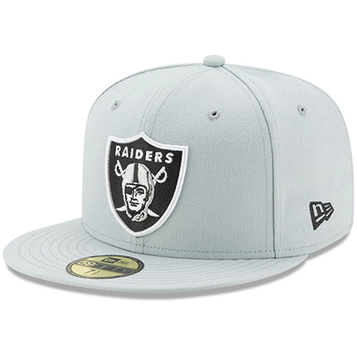 Las Vegas Raiders Grey New Era 59FIFTY Hat