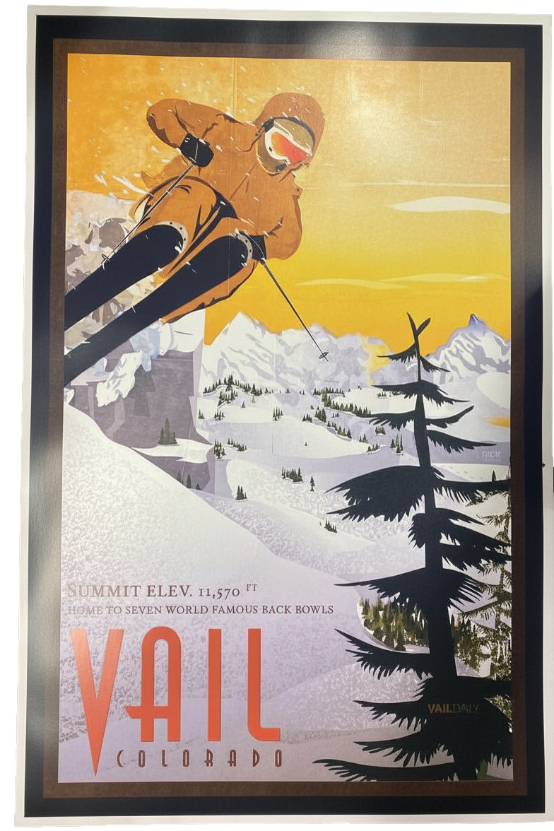 Back Bowls Vail Daily Poster