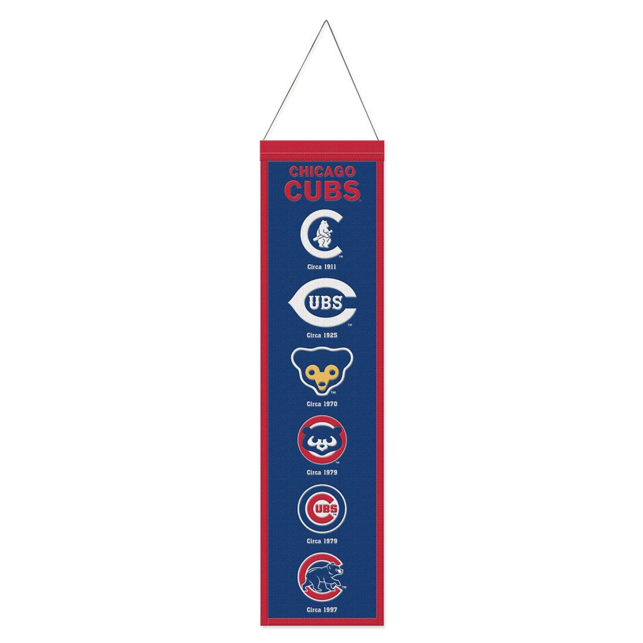 Chicago Cubs Wool Evolution Banner 8x32"