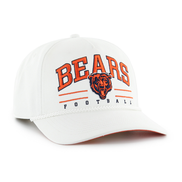 Chicago Bears White Roscoe '47Brand Hitch Snapback Hat
