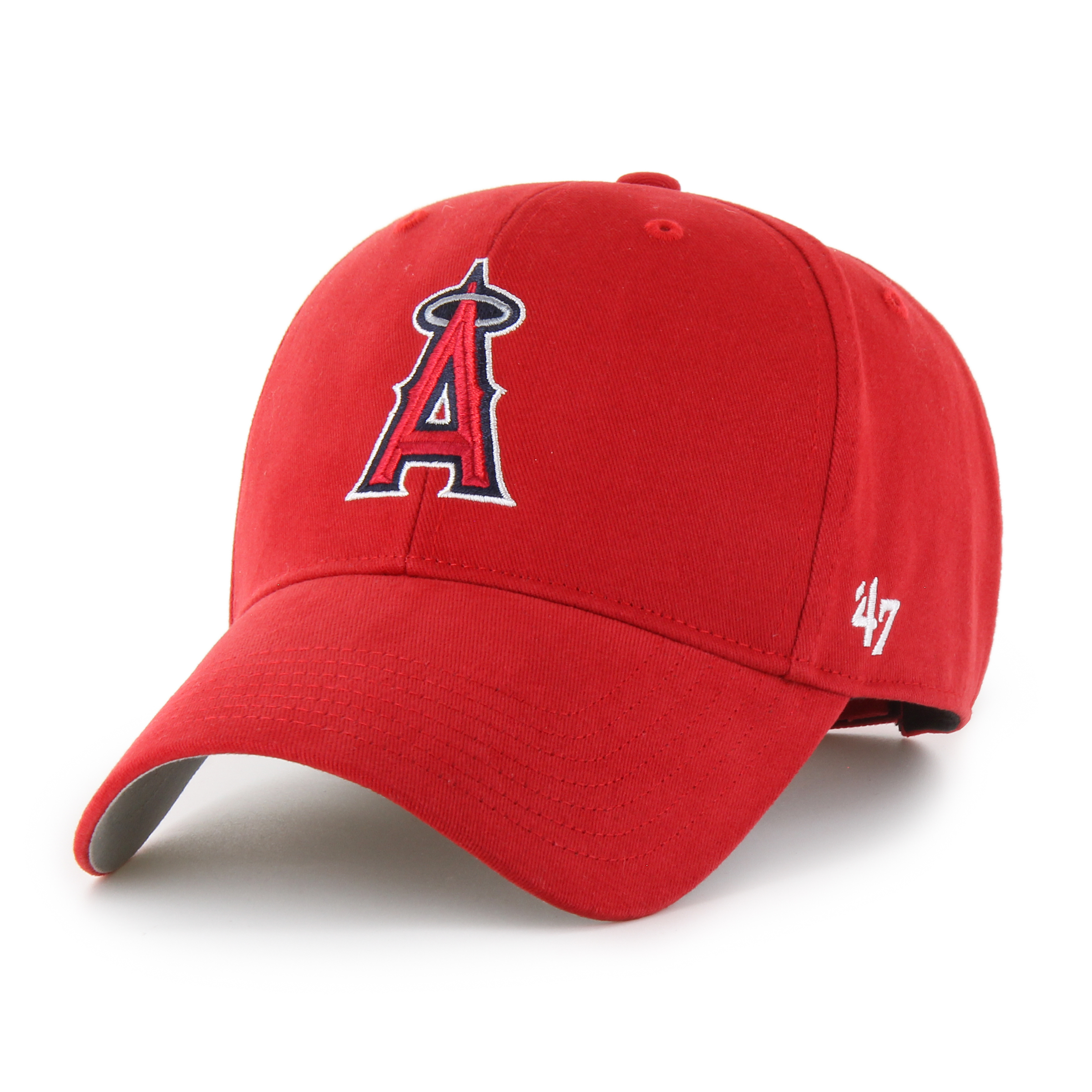 Los Angeles Angels Kids Red '47Brand MVP Adjustable Hat