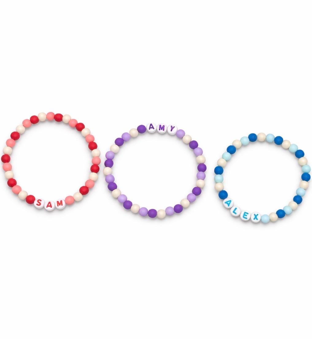 Personalized Name Bead Bracelet |  Kids Gift, Friendship Jewelry, Mother’s Day view 2
