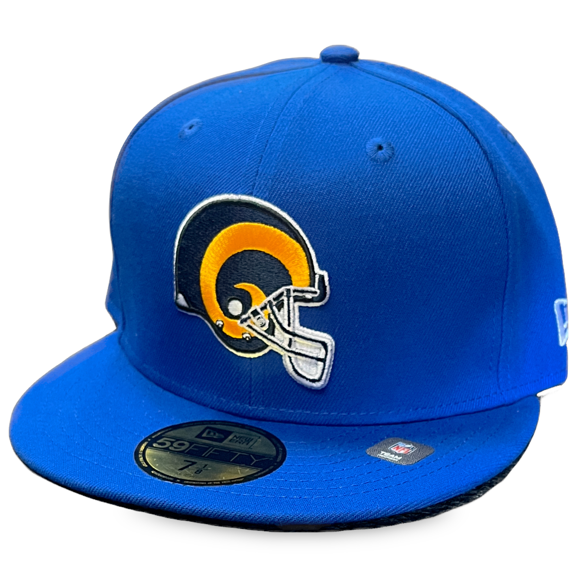 Los Angeles Rams Royal New Era 59FIFTY Retro Helmet Fitted Hat