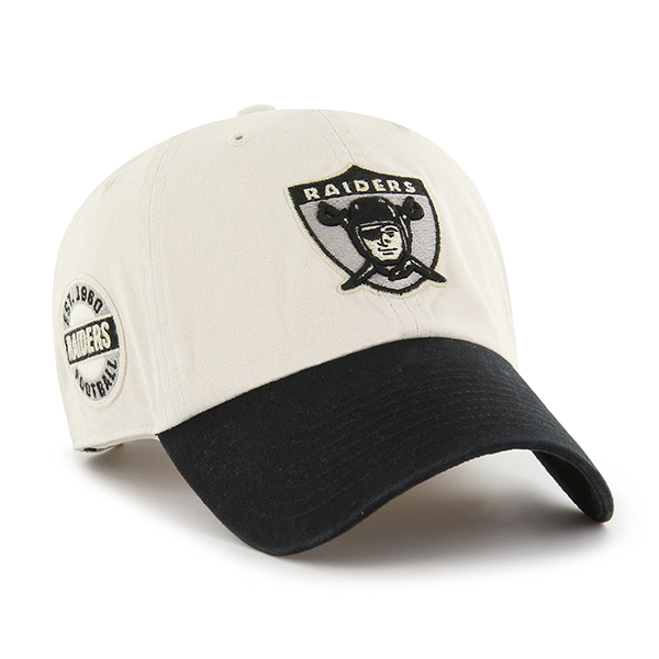 Las Vegas Raiders Historic Bone '47Brand Sidestep Adjustable Hat